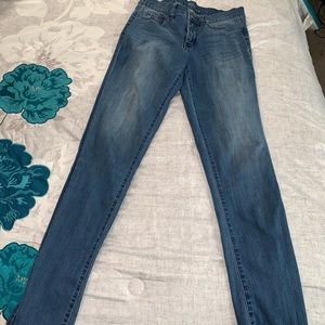 Two pairs of Blue denim jeans